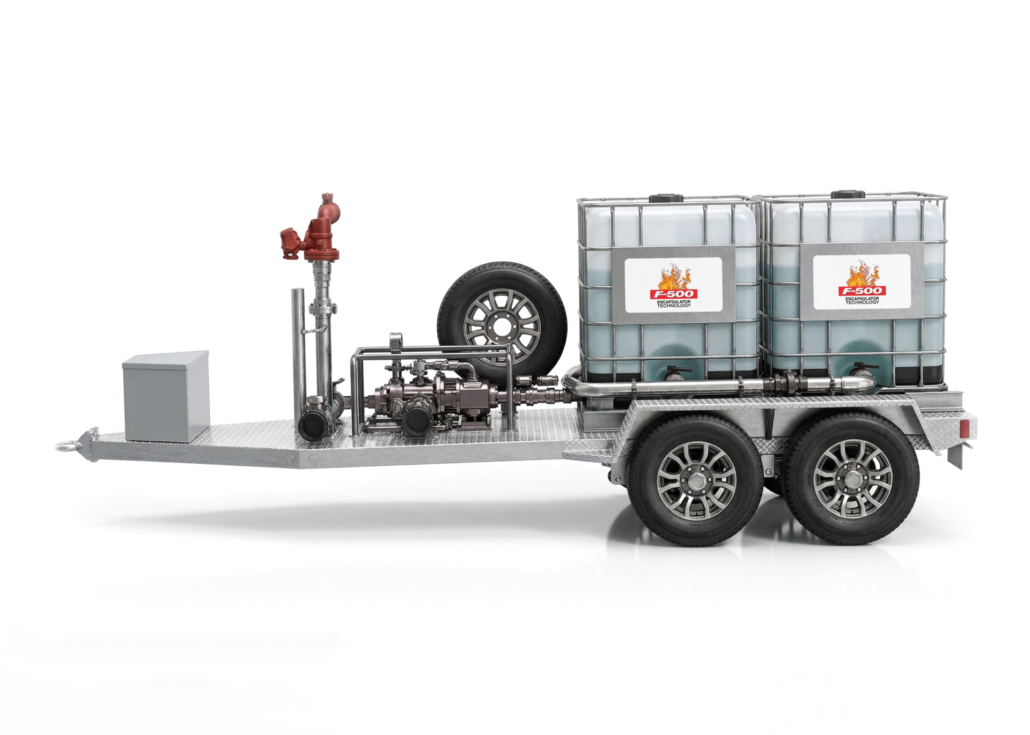 F-500 EA Wildland Fire Protection Trailer, Two Totes